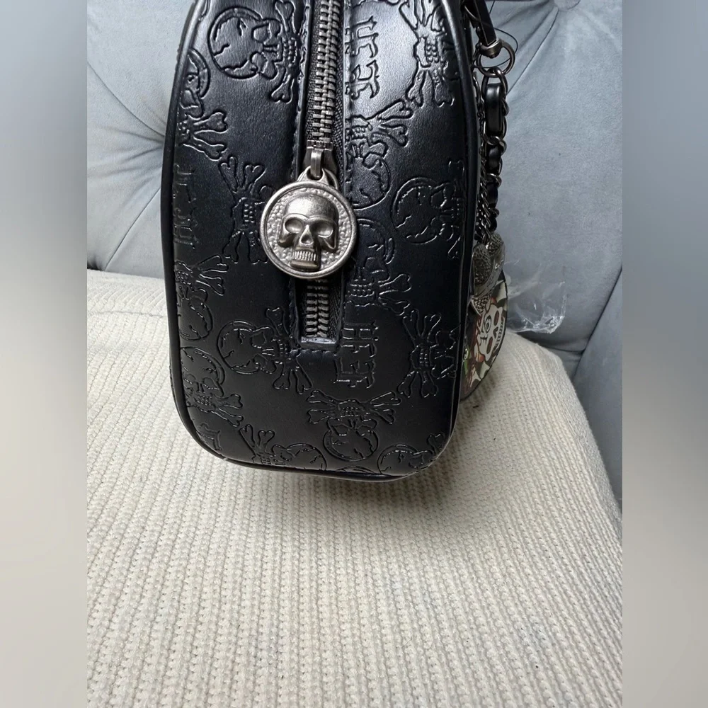 Ed Hardy Black skull‎ Handbag